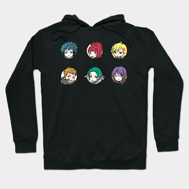 Gnosia characters Hoodie by hidexmian